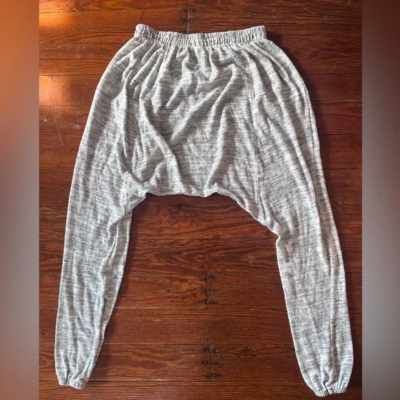 Free People Heather Gray Harem Jogger Pants - Picture 2 of 6